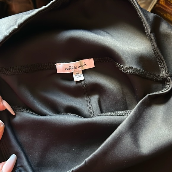 White birch, black thicker, stretch pants - Picture 3 of 3